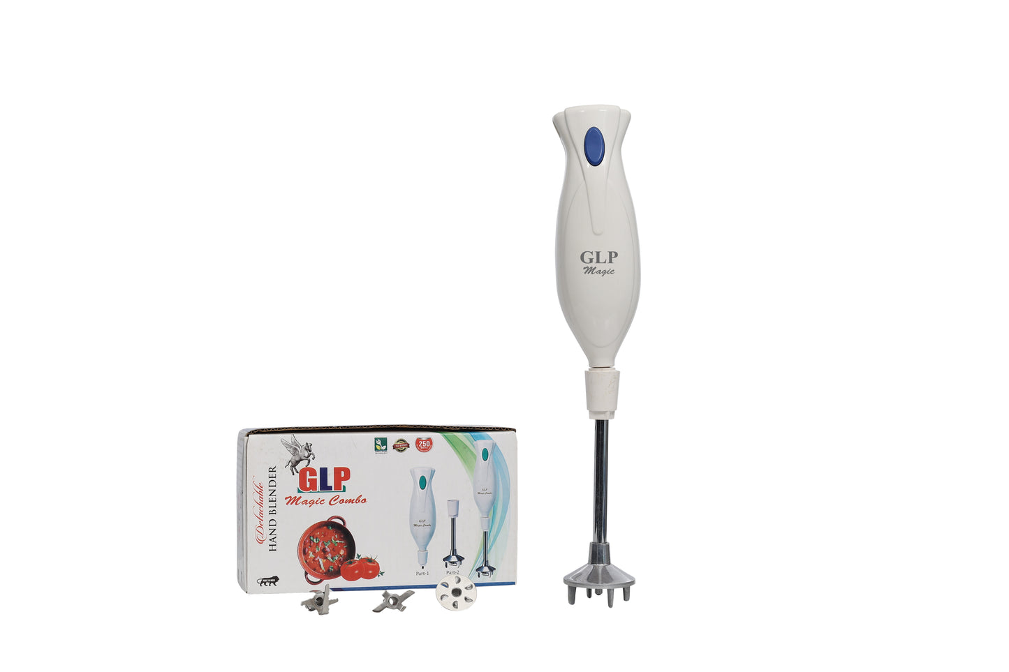 GLP MAGIC HAND BLENDER WITH DETACHABLE ROD 300 W (FREE SHIPPING IN INDIA).GET A COUPEN OF RS.100/- FOR YOUR NEXT PURCHASE.      MODEL NO.  G-MAHB-14