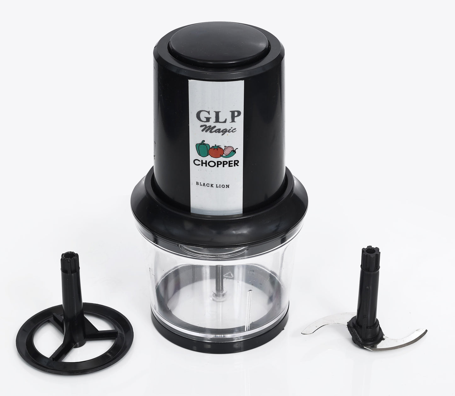 GLP MAGIC BLACK VEG CHOPPER BLACK LION 300 W FREE SHIPPING IN INDIA MRP RS.2300/- MODEL G-MABVC-27. GET COUPEN WORTH RS.100/- FOR YOUR NEXT PURCHASE