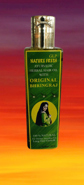 GLP AYURVEDIC NATURE FRESH HAIR OIL WITH ORIGINAL BHRINGRAJ ROOTS